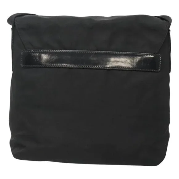 PRADA Shoulder Bag Nylon Black Silver Auth 122318 - Picture 2 of 16